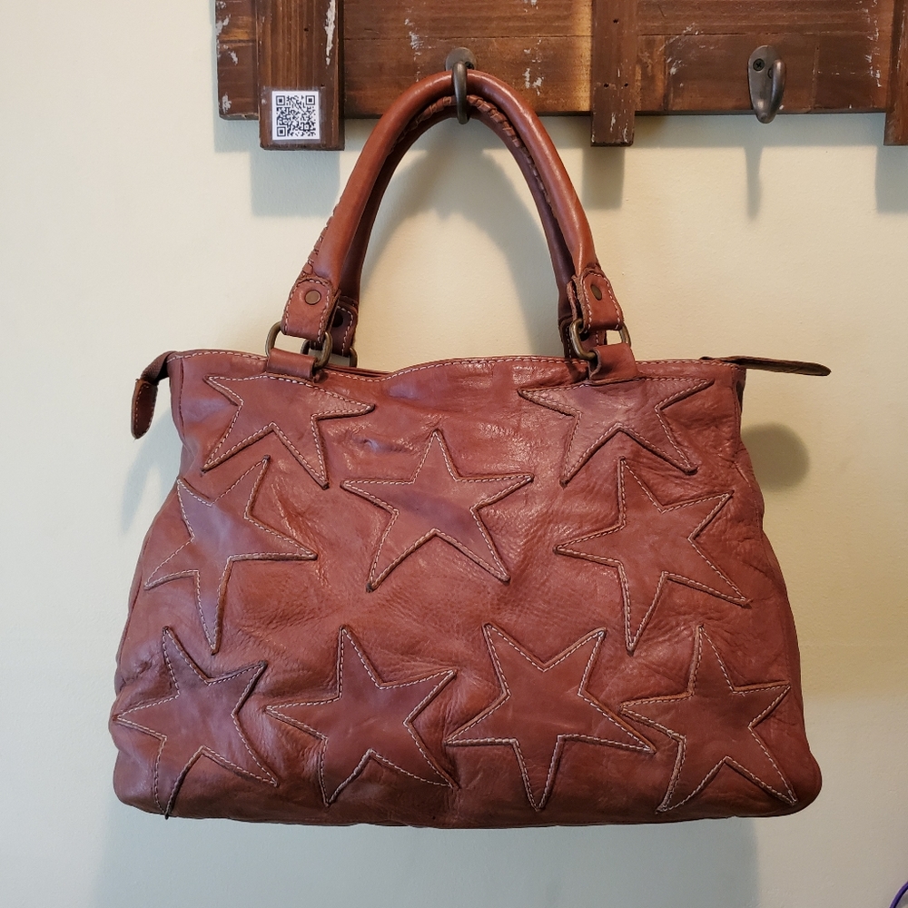 VINTAGE RIKA LEATHER STAR BAG